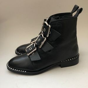 topshop flat ankle boots